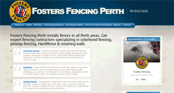 Desktop Screenshot of fostersfencing.com.au